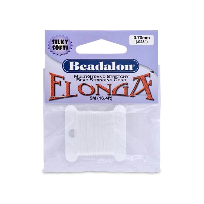 Fil elastique multi brins - 0.7m - blanc - 5m