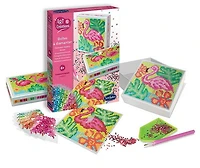 Boîtes à diamanter : flamants roses