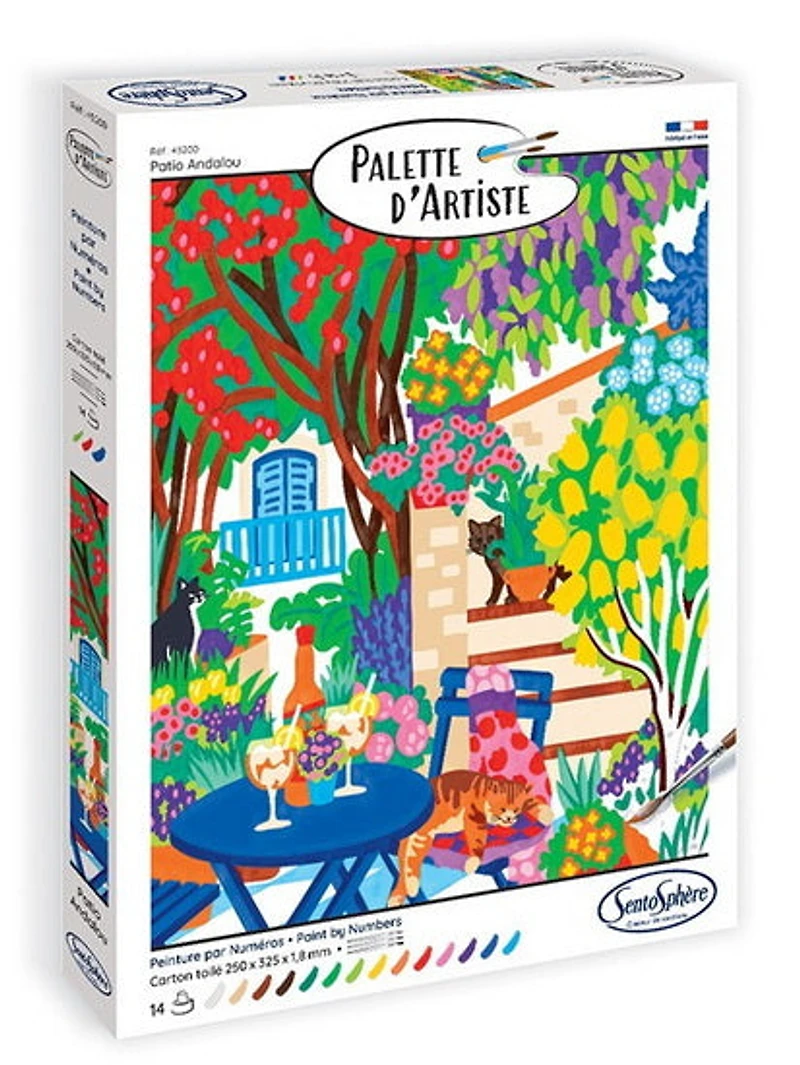 Palette d'artiste : patio andalou