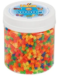 Pot 3000 perles Hama midi - Couleurs neons