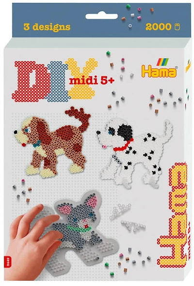 Boîte cavalier Hama midi - Chiens et chats