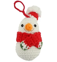Ornement Bonhomme de neige tricot