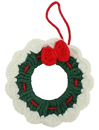 Ornement couronne tricot