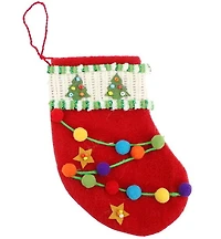 Petit bas de Noël pompoms