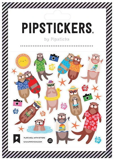 Autocollants Loutres en vacances