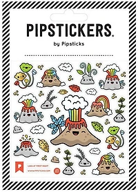 Autocollants Volcans mignons