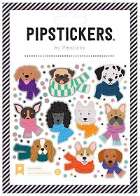 Autocollants Chiens avec écharpes