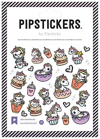 Autocollants Fast food licornes