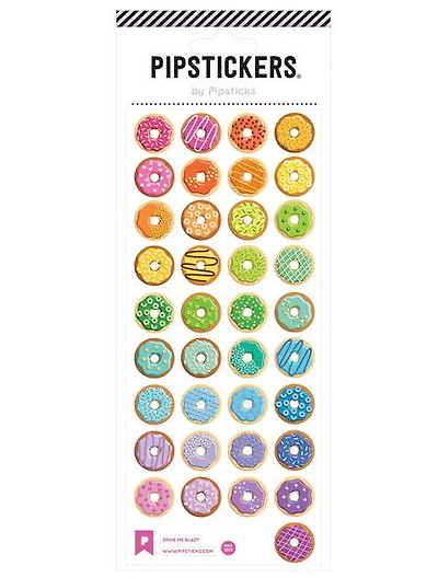 Autocollants Beignes colorés