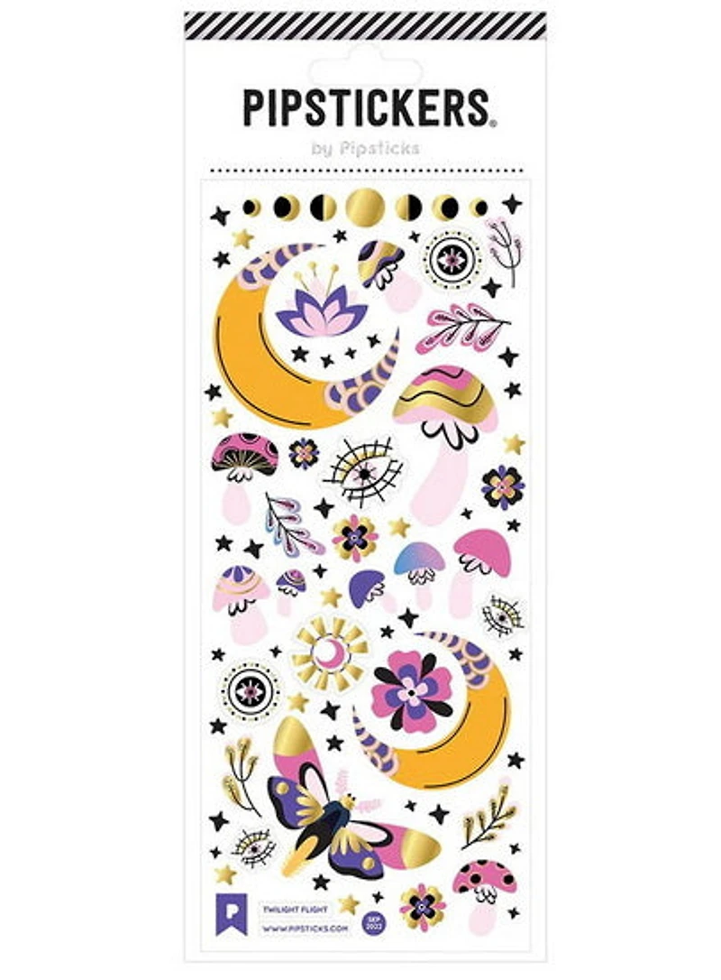 Autocollants Lunes et papillons