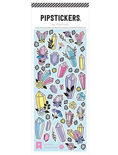 Autocollants Cristaux et fleurs