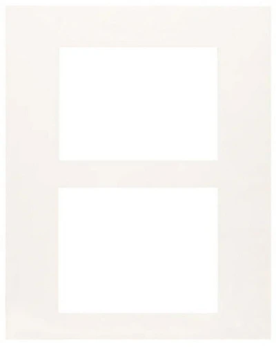 Mat White 16x20 2 Openings 8x10"