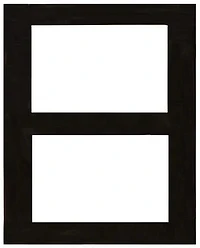 Mat Black 8x10 2 Openings 4x6"