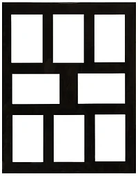 Mat Black 16x20 8 Openings 4x6"