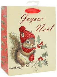 Sac petit écureuil de Noël FR