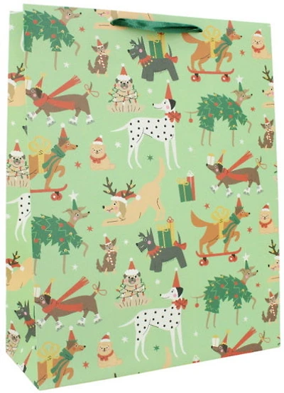 Sac large chiens de Noël