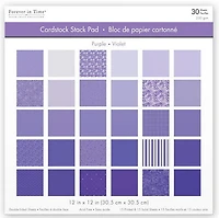 Bloc papier - 30f - violet - 12x12po