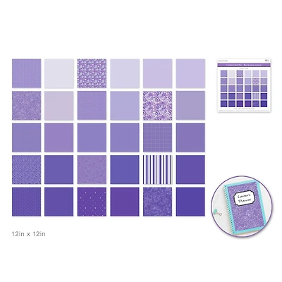 Forever in Time Paper Pad - 30 Sheets - Purple