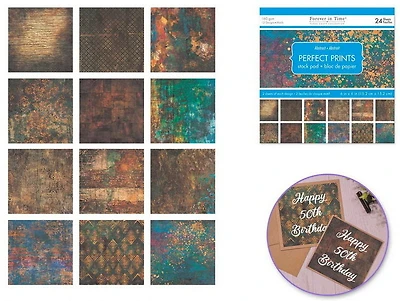 Paper pad - 24s - abstract - 6x6in