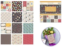 Bloc papier - 24f - tout simplement vivre - 6x6po