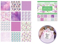 Bloc papier - 24f - jardin de lilas - 6x6po