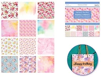 Bloc papier - 24f - plantes vibrantes - 6x6po