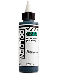 Acrylic high flow - 4 oz  phthalo green blue shade  s4