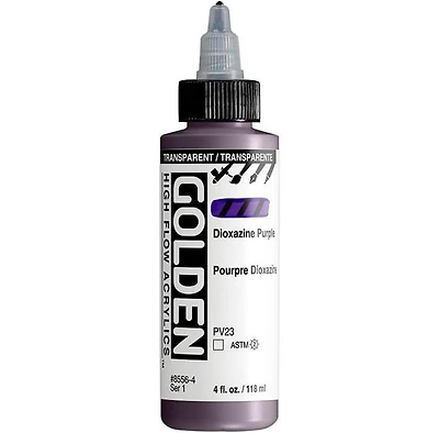 Acrylique high flow - 4 oz pourpre dioxazine transparent s1