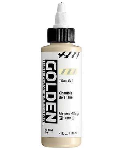 Acrylique high flow - 4 oz chamois de titane s1