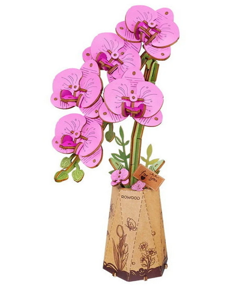 Fleur en bois à bricoler - Orchidée
