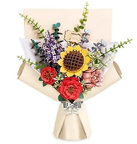 Fleur en bois à bricoler - Bouquet de fleurs