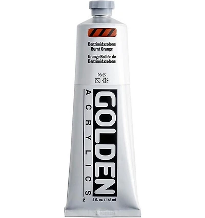 Acrylique haute viscosité - 5 oz  orange brulée benzimida  s5
