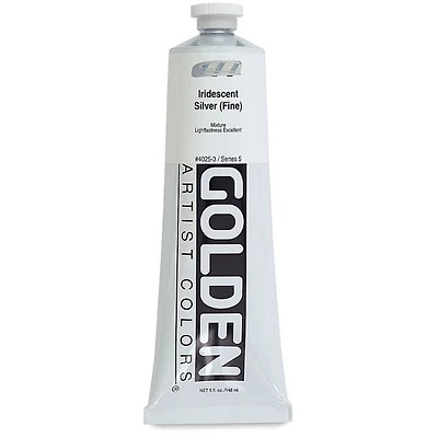 Acrylique haute viscosité - 5 oz argent iridescent fin s5