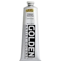 Acrylic heavy body - 5 oz  iridescent gold fine  s6