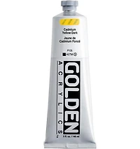 Acrylic heavy body - 5 oz  cadmium yellow dark  s7