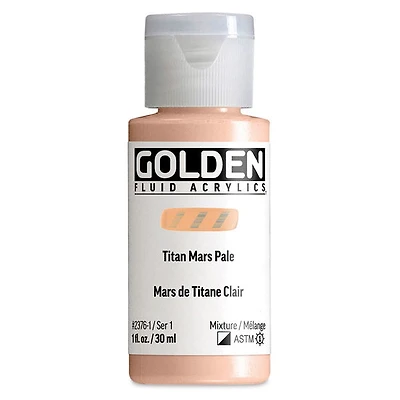 Acrylique fluide - 1 oz  mars titane clair  s1