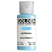 Acrylic fluid - 1 oz  light phthalo blue  s1