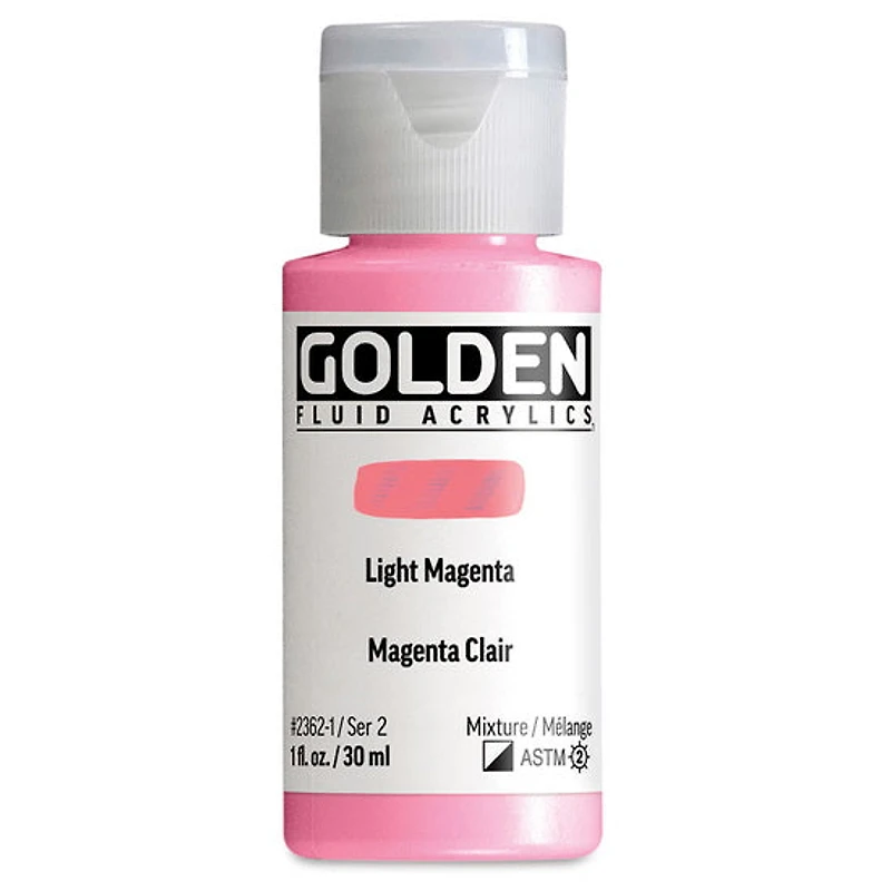 Acrylique fluide - 1 oz magenta clair s2