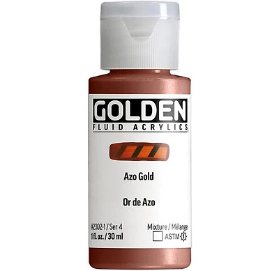 Acrylique fluide - 1 oz  or de azo  s4