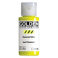 Acrylique fluide - 1 oz  jaune fluo  s5