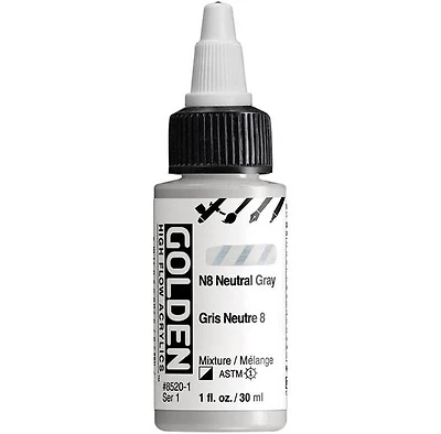 Acrylique high flow - 1 oz gris neutre #8 s1