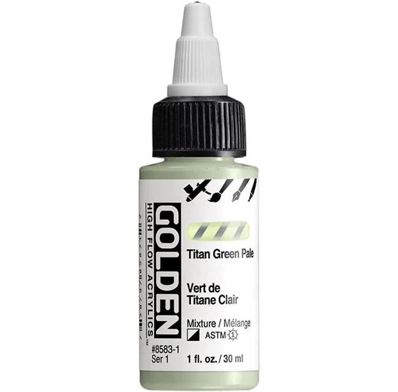Acrylic high flow - 1 oz titan green pale s1