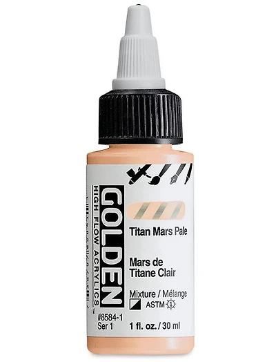 Acrylique high flow - 1 oz mars de titane clair s1