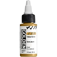 Acrylique high flow - 1 oz  ocre jaune  s1