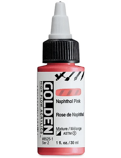 Acrylique high flow - 1 oz  rose de naphthol  s2
