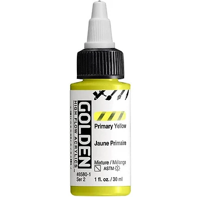 Acrylique high flow - 1 oz  jaune primaire  s2