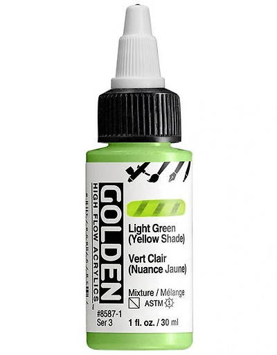 Acrylic high flow - 1 oz  light green yellow shade  s3