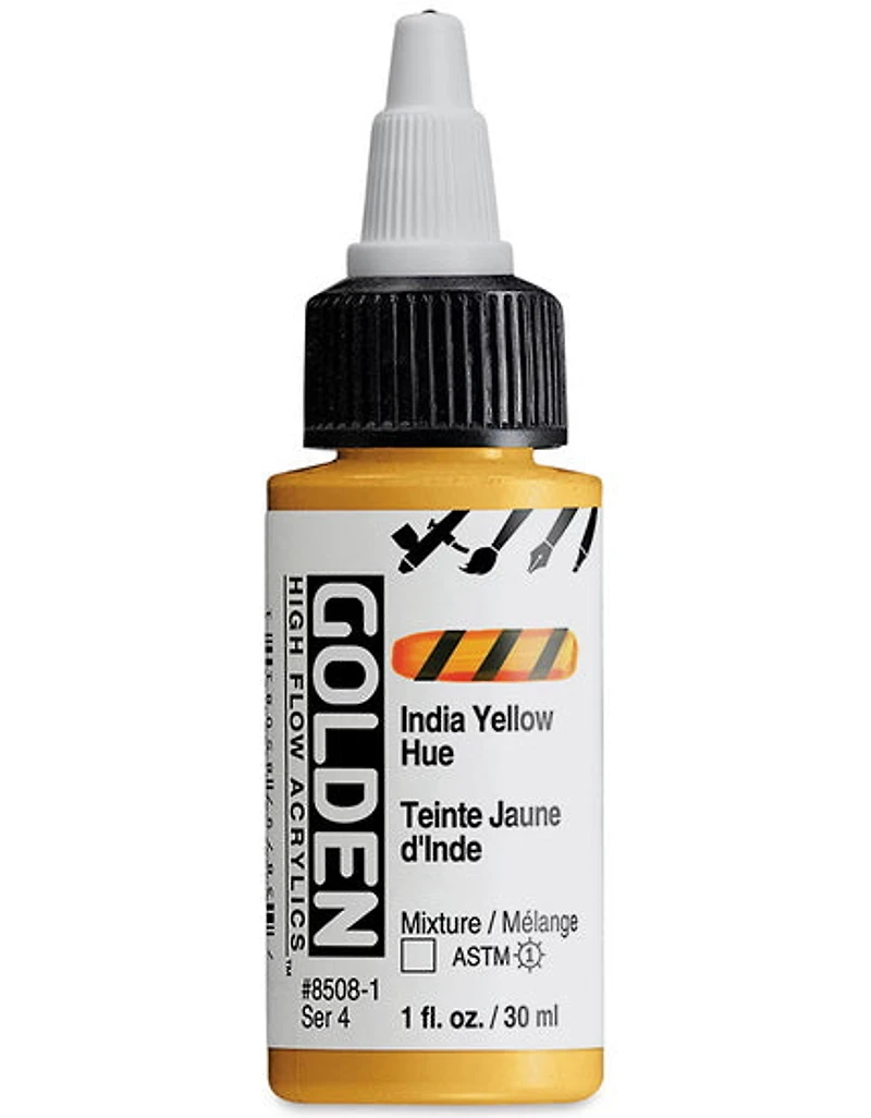 Acrylique high flow - 1 oz jaune d'inde imitation s4