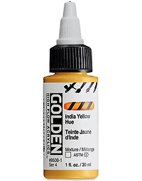Acrylique high flow - 1 oz  jaune d'inde imitation  s4