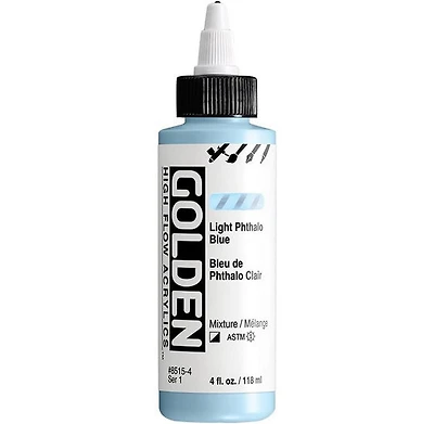 Acrylique high flow - 4 oz bleu de phthalo clair s1